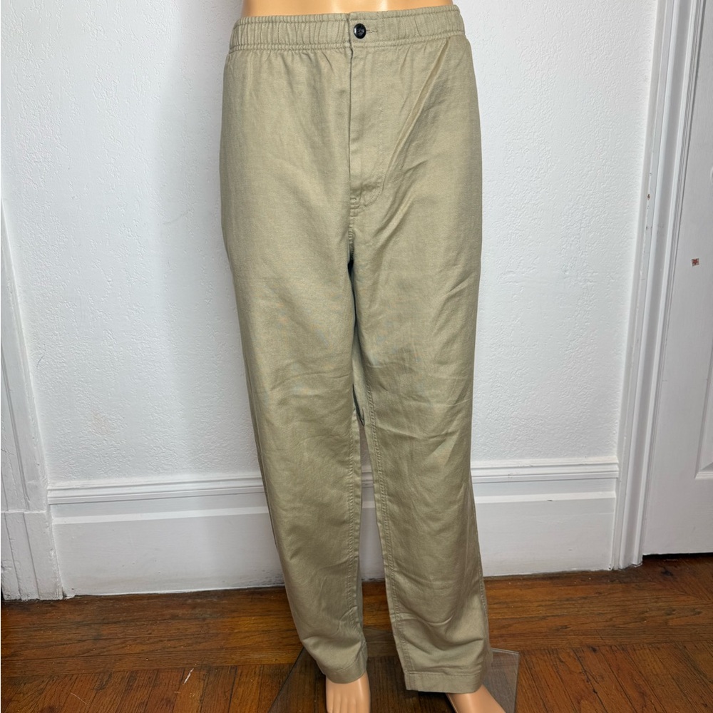 🆕 J. Crew Pier Pant in Cotton-Linen Blend Canvas Men’s Size XL Khaki